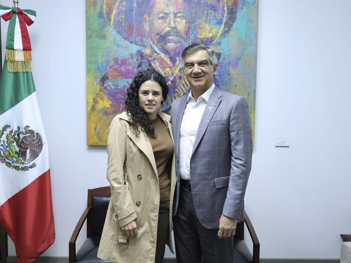 En encuentro de Américo Villarreal con Luisa María Alcalde revisan daños que dejó “Alberto”