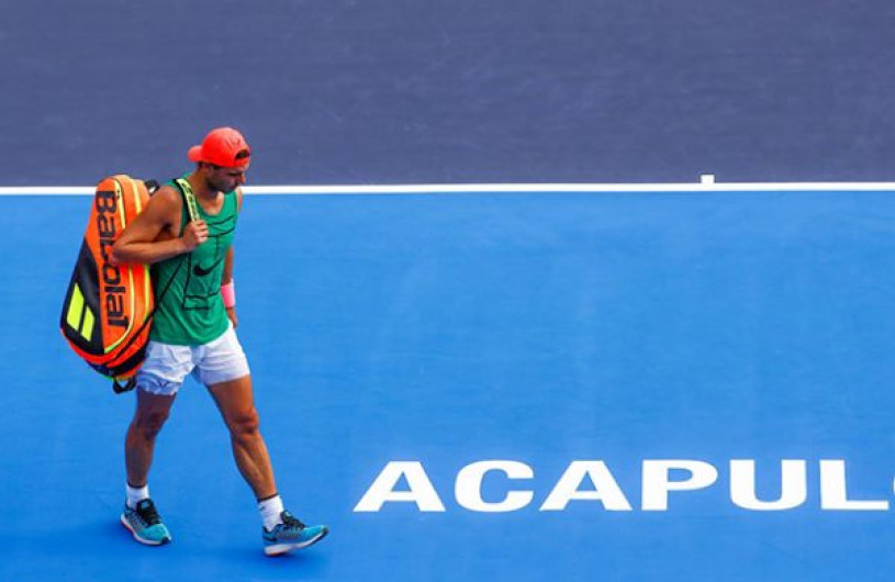 Nadal es la primer baja del Abierto Mexicano de Tenis