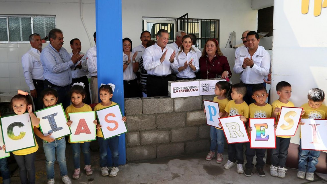 Con más obras, apuesta Adrián Oseguera por una educación de calidad
