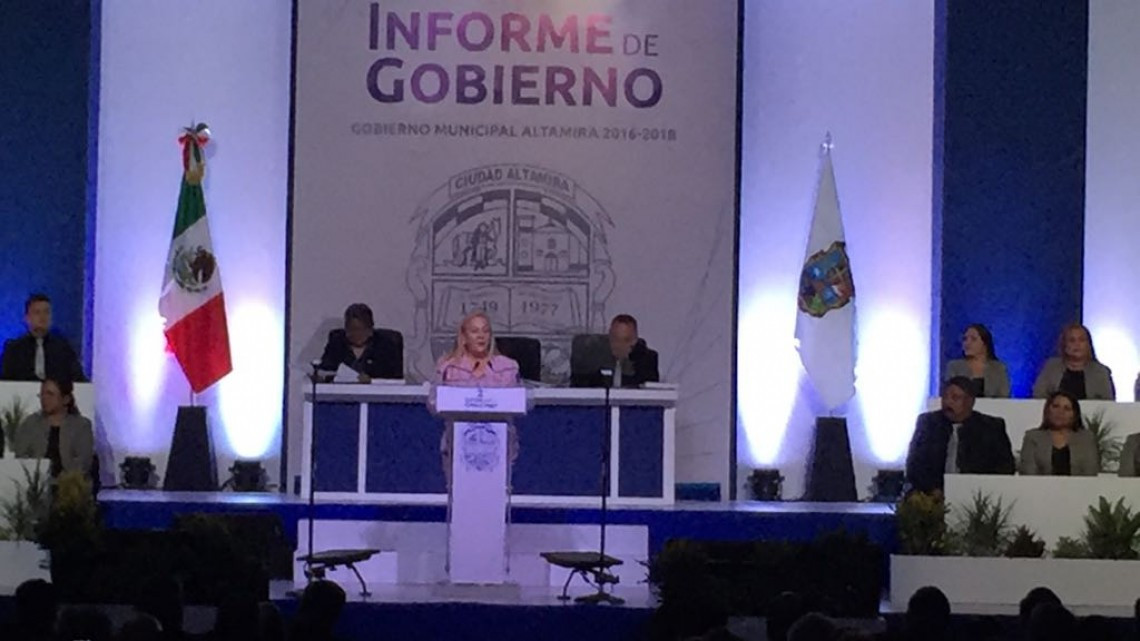 En Altamira se destacan hechos y logros al rendirse el segundo informe de gobierno.   