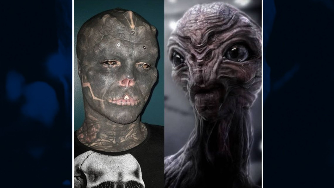 ¡Impresionante! Hombre modifica su rostro para verse como alienígena negro