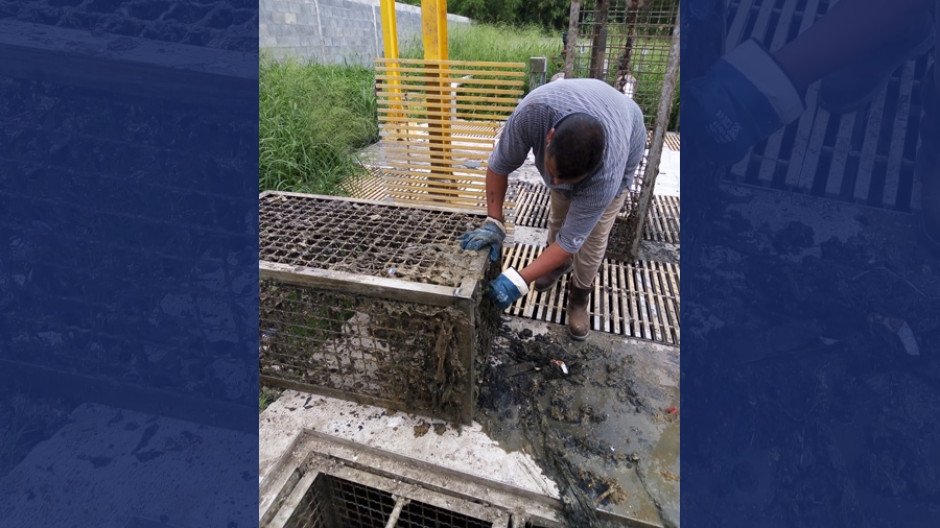 Limpieza de canastillas de EBAR mejora servicios de agua y drenaje