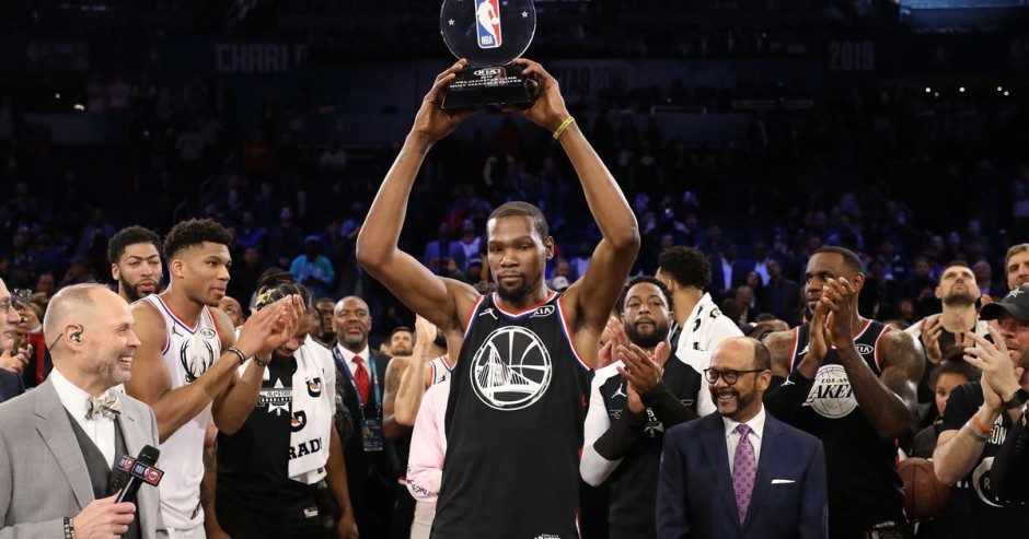 Kevin Durant se lleva el MVP del All Star de la NBA