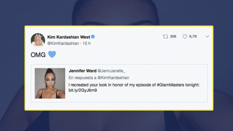 ¿La doble de Kim Kardashian?