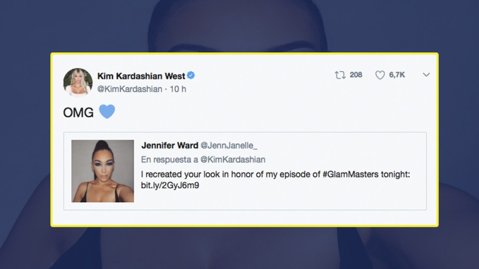 ¿La doble de Kim Kardashian?