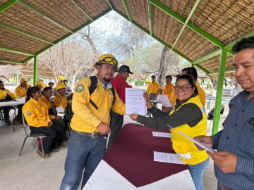 Capacitan a brigadistas rurales para la temporada de incendios forestales 2025