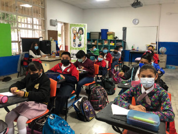 Regresan escuelas a clases presenciales en Reynosa 