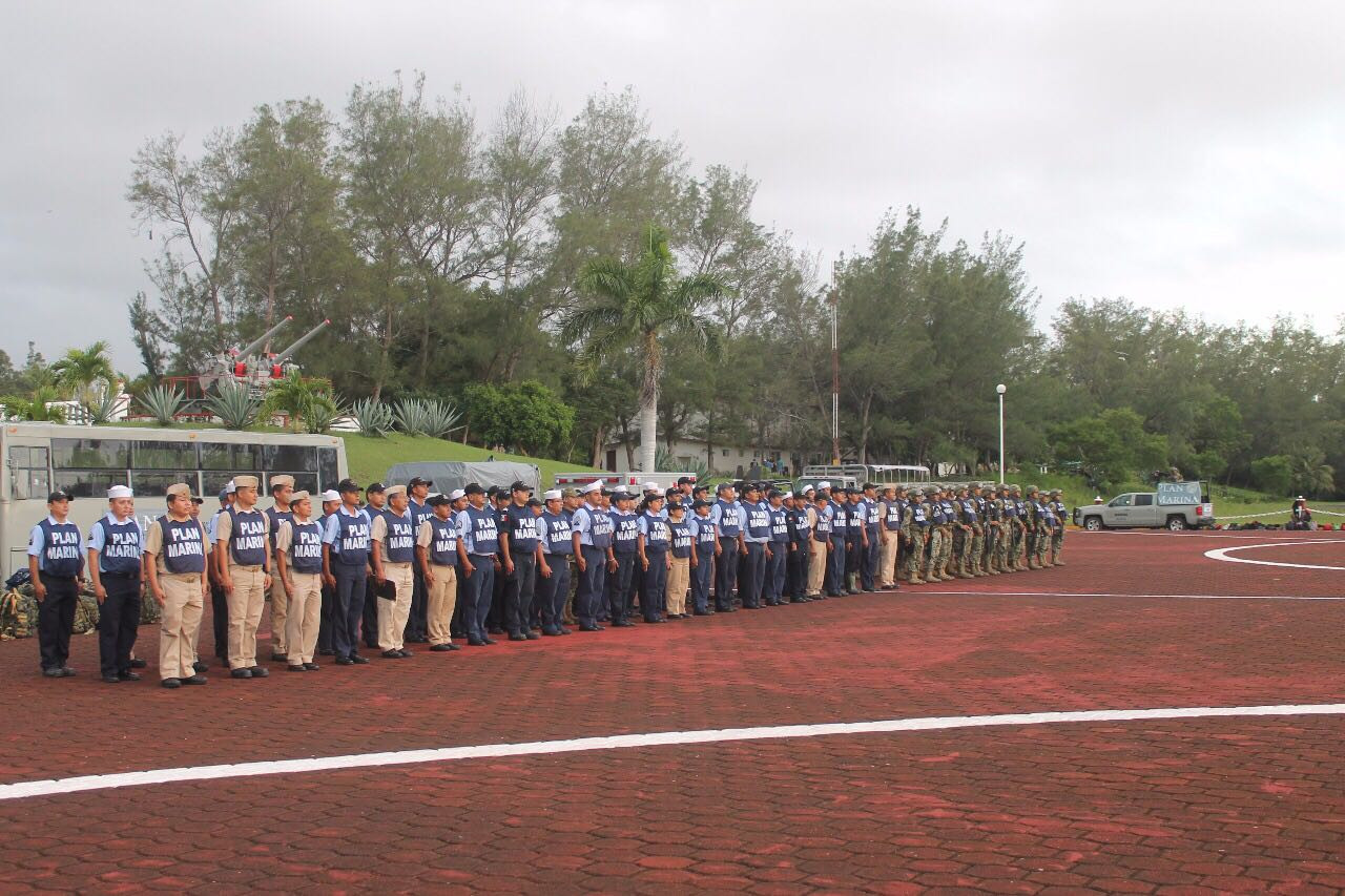 Unidad de apoyo móvil de la primera zona naval lista en caso de desastres