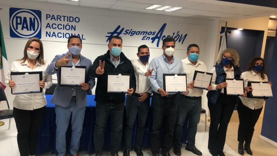 Entrega PAN constancia a candidatos para elecciones 2021