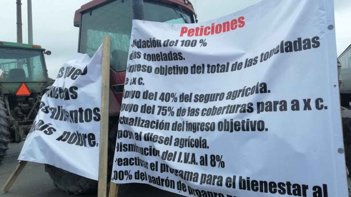 Se manifiestan Agricultores en Puente Reynosa-Pharr