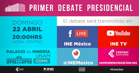 Aprueban cambios en debates presidenciales
