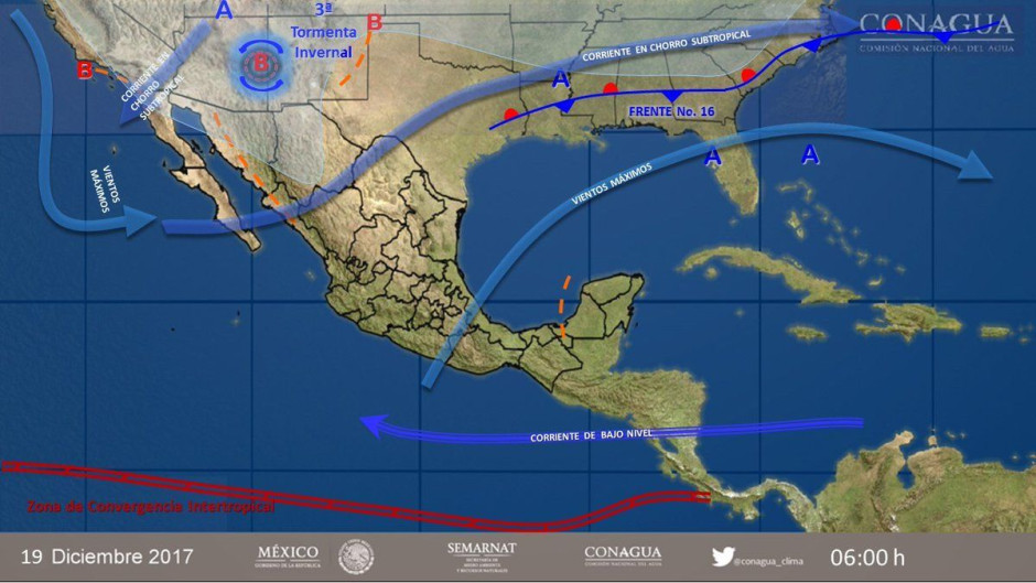 Temperaturas bajo cero afectarán a once estados del país