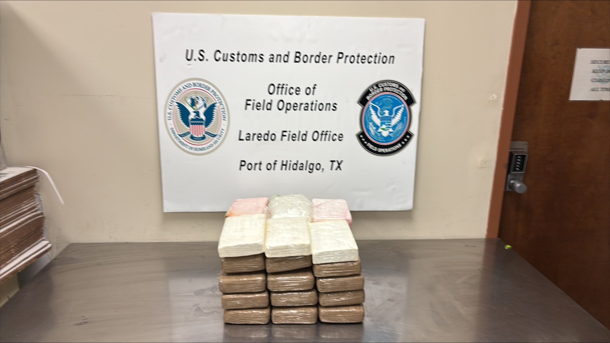 Incautan más de un millón de dólares en cocaína en el Puerto de Hidalgo, Texas