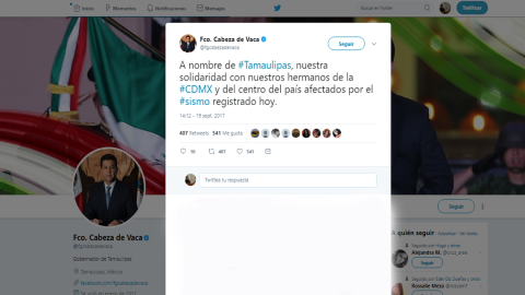 FGCV se solidariza con víctimas de sismo