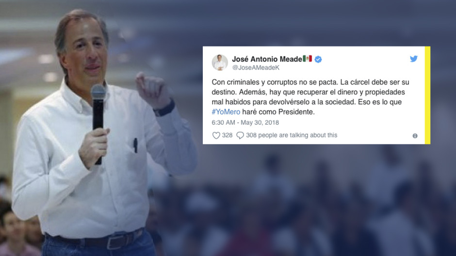 Meade ofrece recuperar dinero de criminales y corruptos para devolverlo a la sociedad