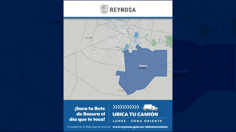 Lunes de recolección de basura para el Sector Oriente