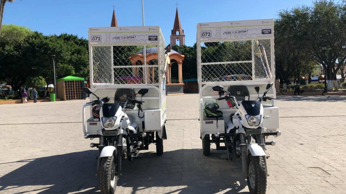 Asignan dos motociclistas para la recolección de basura al 072