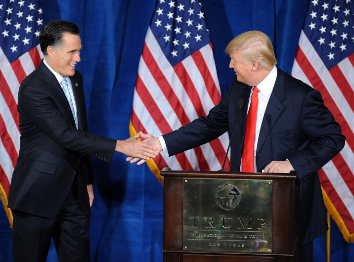Romney cuenta con apoyo de Trump en candidatura