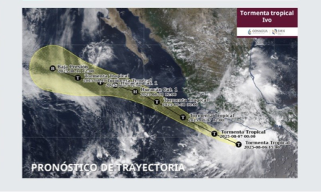 Tormenta tropical Ivo se aproxima a costas de Guerrero y Oaxaca; provocará lluvias intensas y oleaje elevado