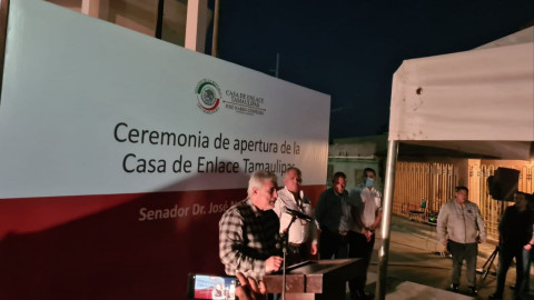 Inaugura senador Narro casa de enlace Tamaulipas