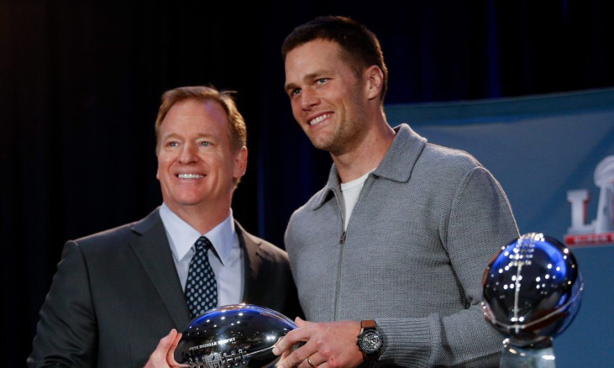 Roger Goodell pone a Tom Brady como el mejor jugador en la historia de la NFL