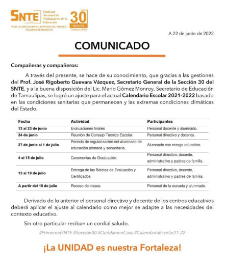 Vacaciones escolares se adelantan al 19 de julio 