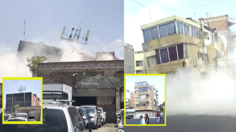 Colapsan edificios en la Ciudad de México