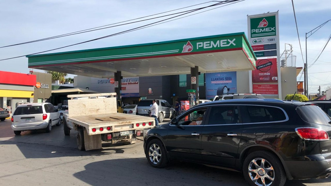 Desabasto de gasolina provoca caos en Matamoros 