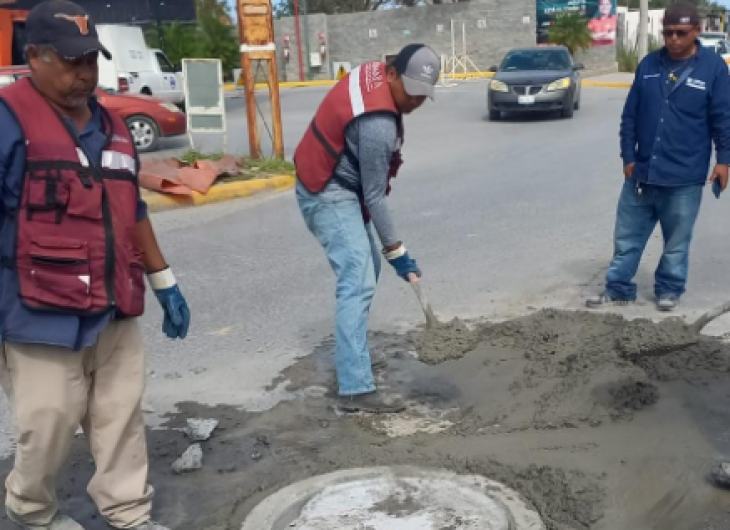 Instaló COMAPA brocal nuevo en fraccionamiento Almendros
