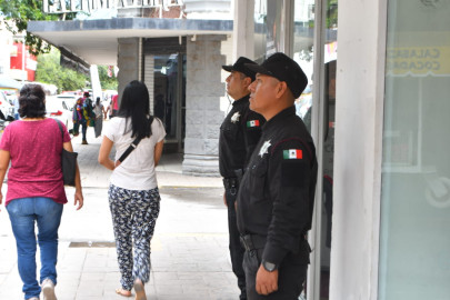 Proximidad de la Guardia Estatal en bancos y zonas peatonales preserva seguridad en vacaciones