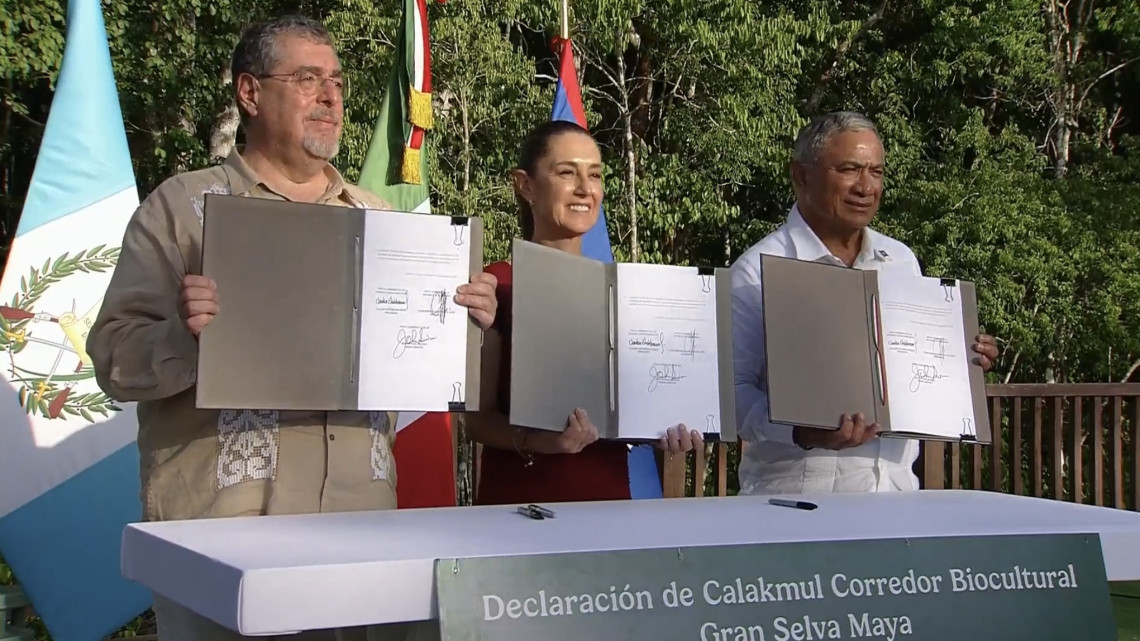 México, Belice y Guatemala firman acuerdo para crear el Corredor Biocultural de la Gran Selva Maya