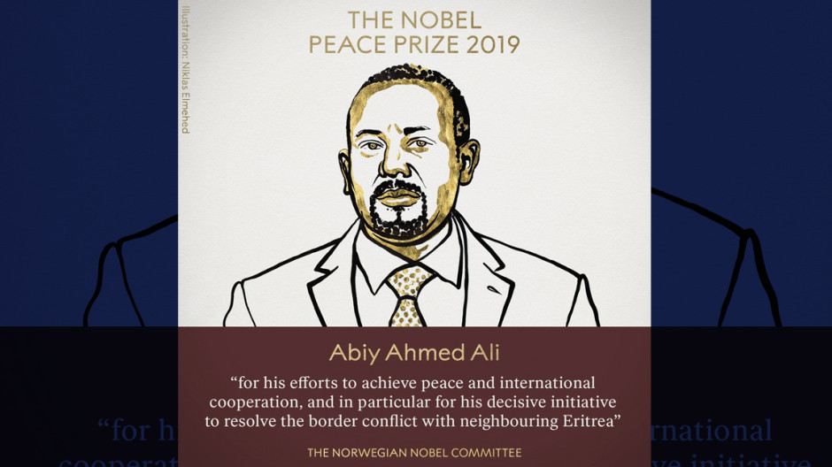 El primer ministro de Etiopía gana el Nobel de la Paz