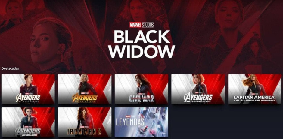 Disney + lanza edición especial de portadas del MCU ante premier de Black Widow