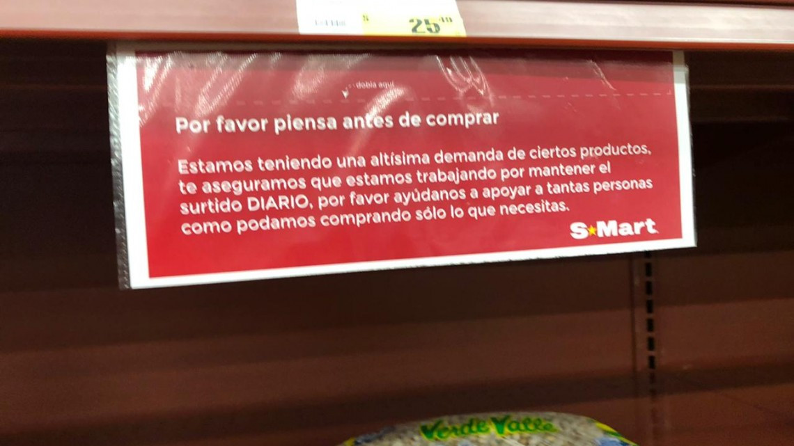 Así es ir al super en Reynosa en cuarentena