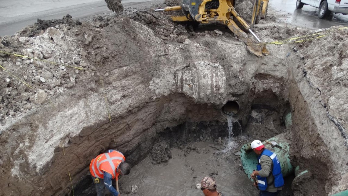Cambio de tuberías fue lo que dejo a 59 colonias sin agua, ahora estarán mejor