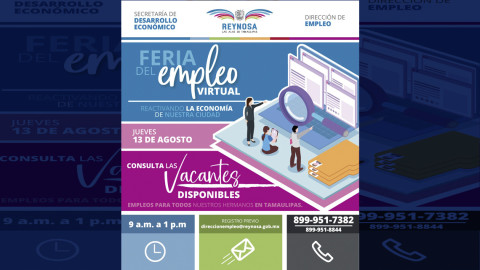Ofrecerá cerca de 2 mil vacantes la Feria del Empleo Virtual 