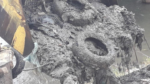 Más de 35 mil toneladas de basura extraen del margen de la Laguna del Chairel 