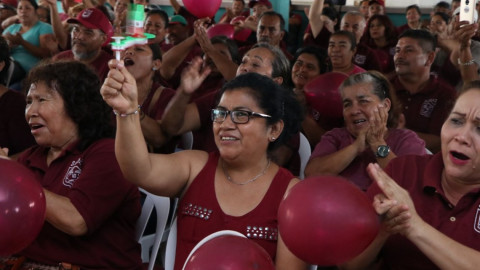 Trabajadores del Ayuntamiento de Tampico están con Magda Peraza