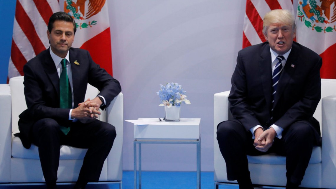 Trump y Peña Nieto se reúnen