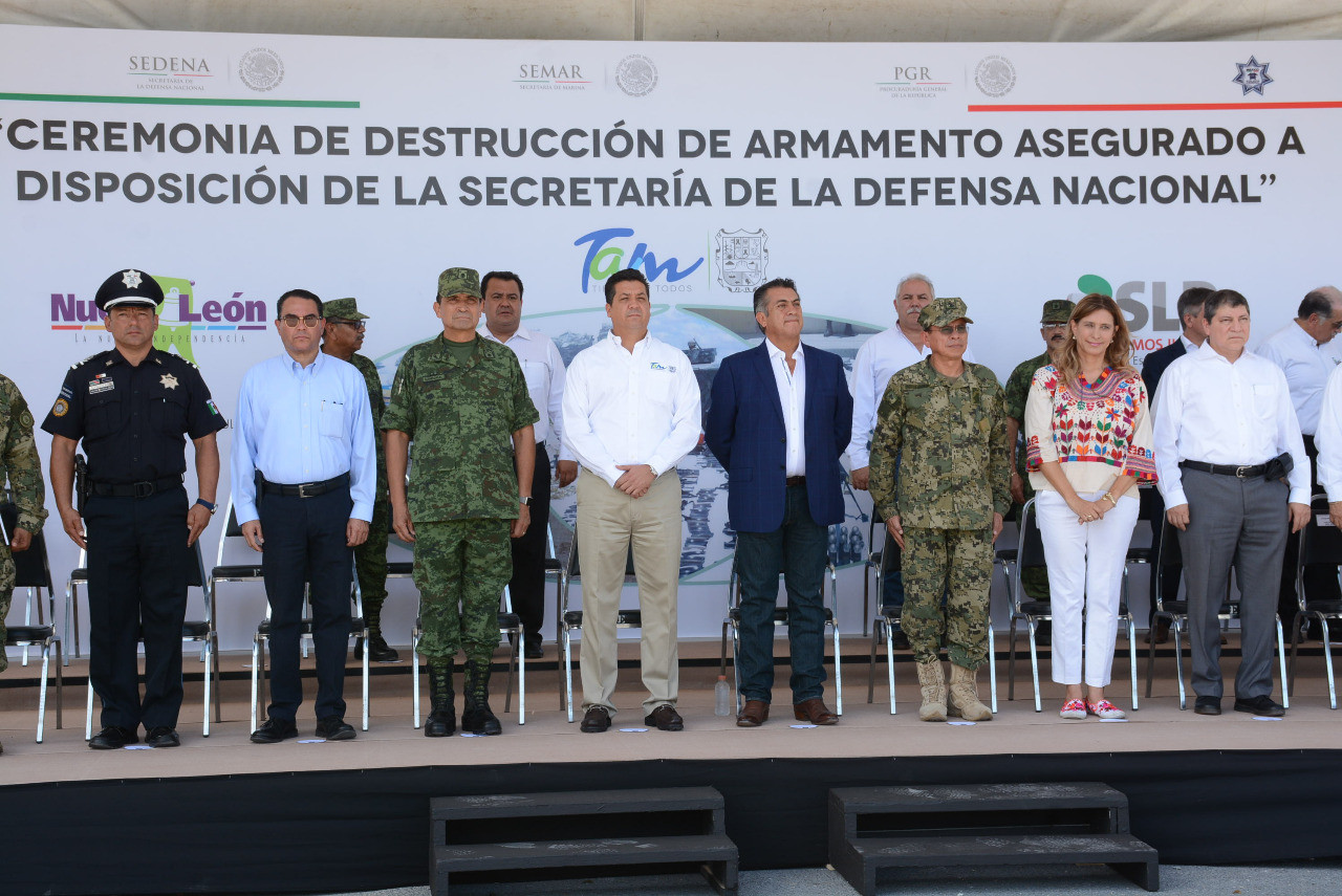 Presente alcaldesa en ceremonia de Destrucción de Armas