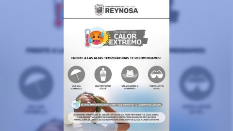 Recomienda Municipio de Reynosa prevenir quemaduras solares de la piel 