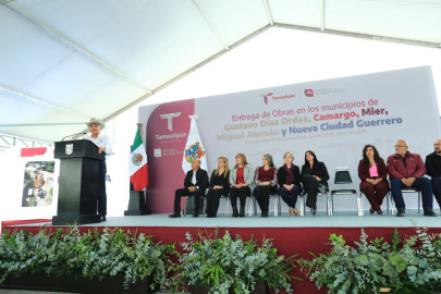 Impulsa Américo a los cinco municipios de La Ribereña con 243.6 MDP en obras