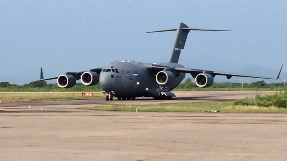 C17 llega en Oaxaca en apoyo a damnificados