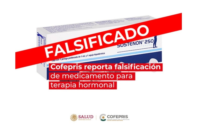 Cofepris reporta falsificación de medicamento para terapia hormonal