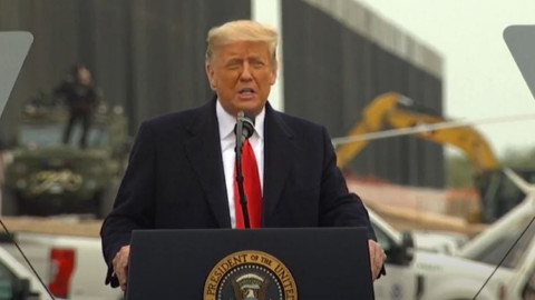 Visita Trump, Alamo, Tx  para supervisar muro fronterizo 