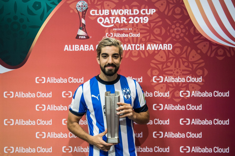 Rodolfo Pizarro elegido jugador del partido entre Rayados y Al-Sadd