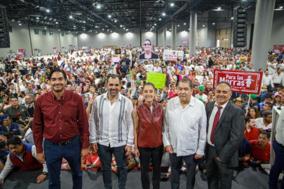 Recibieron 8 Mil reynosenses a Claudia Sheinbaum y Carlos Peña Ortiz