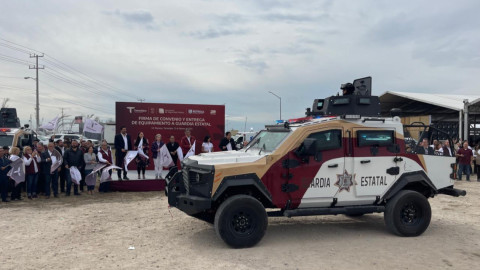 Refuerza seguridad en Reynosa con entrega de patrullas y elementos