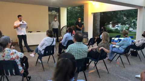 Exigen colonos reubicación de campamento migrante de 'Plaza de la República'