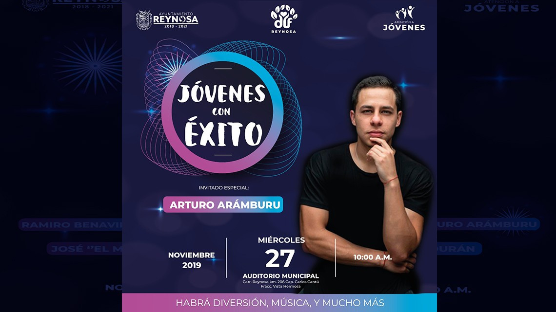 DIF Reynosa invita al evento "Jóvenes con Éxito"